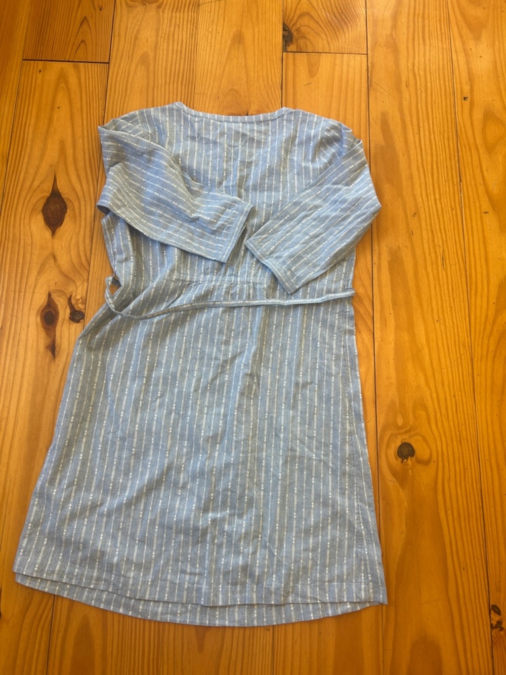 J. Jill Light Blue Striped Mini Dress - Picture 6 of 6